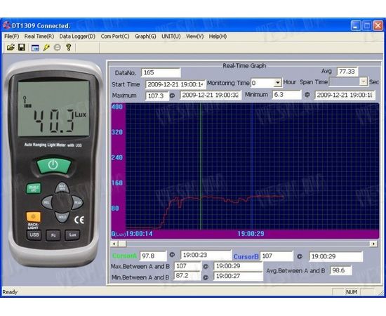 Люксметр цифровой с USB интерфейсом, фото 3