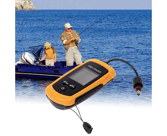 Портативный проводной сонар (эхолот, рыболокатор) для поиска рыбы (модель ММ-100М) кабель 9,5 метров, фото 7