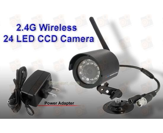 Отдельная беспроводная CCD уличная Wi Fi радио видеокамера ночного виденья 2.4 Ghz и 420 TVL, фото 3