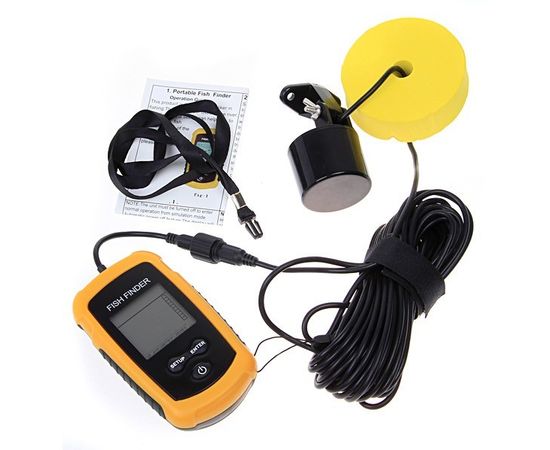 Портативный проводной сонар (эхолот, рыболокатор) для поиска рыбы (модель ММ-100М) кабель 9,5 метров, фото 5