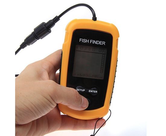 Портативный проводной сонар (эхолот, рыболокатор) для поиска рыбы (модель ММ-100М) кабель 9,5 метров, фото 3