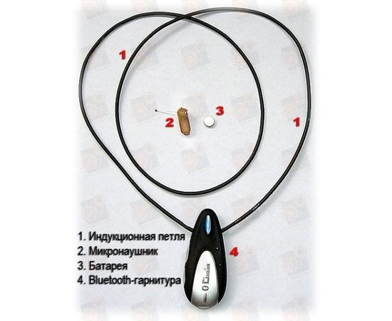 Беспроводный bluetooth микронаушник (длина - 7 мм) для экзаменов с  беспроводной bluetooth гарнитурой Элита-Люкс, фото 3