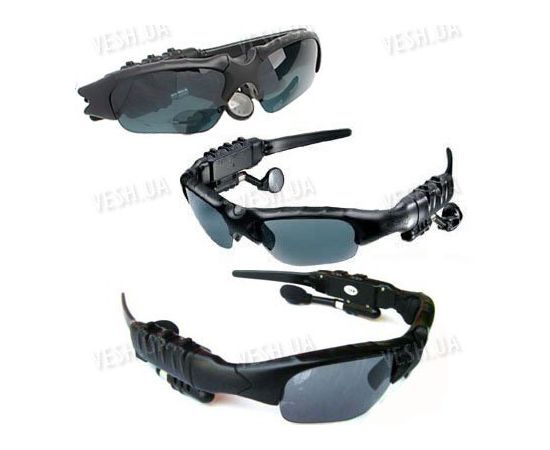 Cолнцезащитные шпионские MP3 радио очки со встоенным MP3 плеером, FM радио с памятью 2Gb, фото 2