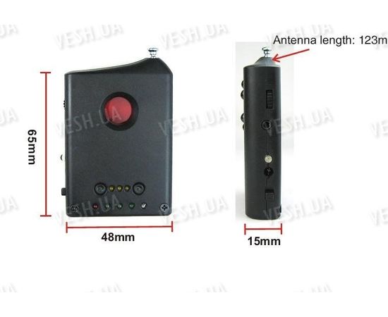 Универсальный детектор (обнаружитель) проводных и беспроводных камер и беспроводных радио жучков «CAMERAHUNTER-PLUS», фото 3