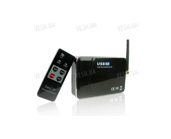 Универсальный приёмник сигналов от беспроводных радио видеокамер 2.4 Ghz с A/V и USB выходом а так же с A/V входом и пультом ДУ (модель EasyCAP001), фото 3 Универсальный приёмник сигналов от беспроводных радио видеокамер 2.4 Ghz с A/V и USB выходом а так же с A/V входом и пультом ДУ (модель EasyCAP001), фото 3