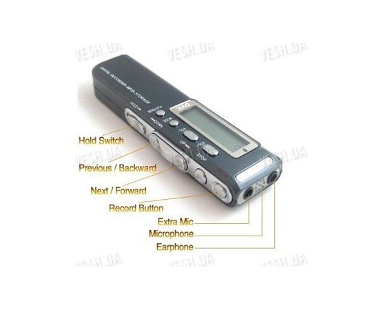 Профессиональный цифровой диктофон с 2 Gb памяти, MP3, LCD монитором и возможностью записи с телефонной линии (модель VR-12), фото 3 Профессиональный цифровой диктофон с 2 Gb памяти, MP3, LCD монитором и возможностью записи с телефонной линии (модель VR-12), фото 3