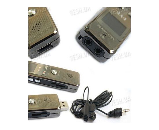 Многофункциональная флешка-диктофон с 4 Gb памяти, FM радио, записью с телефонной линии, функцией VOX и LCD дисплеем (модель VR-13), фото 3