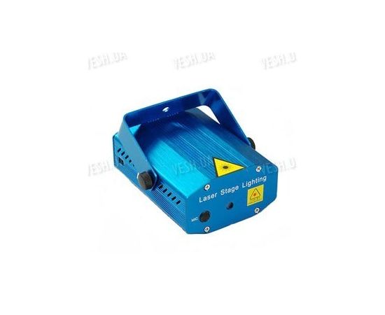 Лазерный голографический 2-х цветной мини проектор с активацией по звуку для небольших кафе, баров, дискотек, фото 3