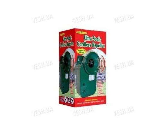 Мощный уличный влагозащитный ультразвуковой отпугиватель животных с детектором движения (модель USR-150), фото 2