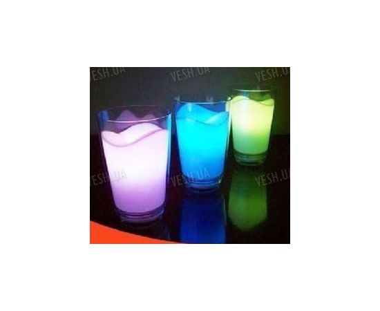 7-ми цветный ночной светильник в виде стакана молока с автоматически переливающей подсветкой, фото 2