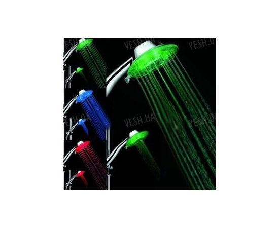 3-х цветный романтический душ с автоматически меняющимися цветами в зависимости от температуры воды и различными режимами распыления воды (модель AS-5), фото 2