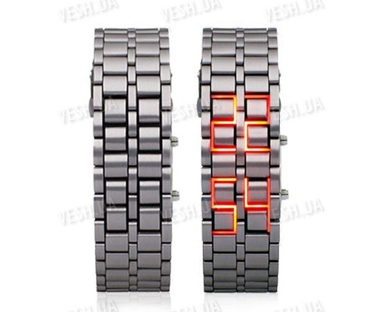 Эксклюзивные наручные LED часы-браслет Iron Samurai, фото 2