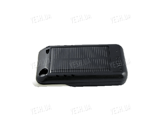 Дополнительная аккумуляторная 2400 mAh батарея в виде чехла-накладки со встроенной солнечной панелью для зарядки от солнца - специально для Iphone 4, фото 2