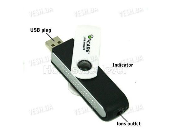 USB ионизатор и очиститель воздуха для ноутбука (модель I-20), фото 2