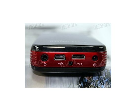 Мультимедийный 100 дюймовый профессиональный LCOS мини проектор c медиапроигрывателем, VGA 640x480, 20 lumen, VGA, AV, USB, встроенная память 1.67G (мод. MP-05 pro), фото 3