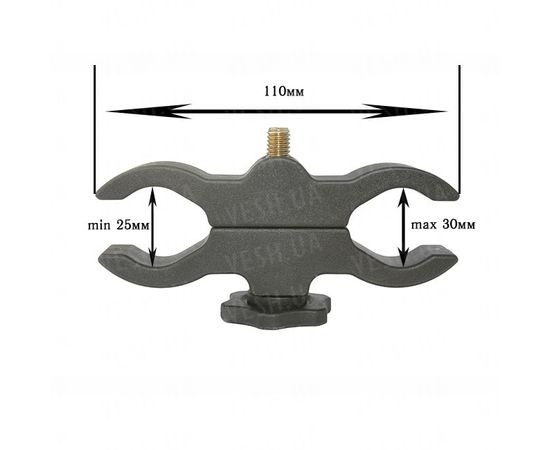 Крепление для фонаря на гладкоствольное оружие (25-31 мм) : -Аксессуары к фонарям, фото 3