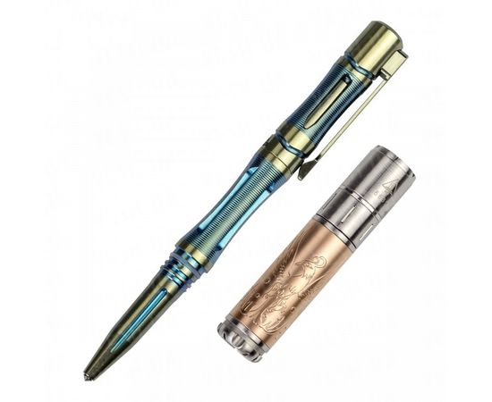 Набор Fenix: тактическая ручка T5Ti и фонарь F15 : -Наборы фонарей Fenix, фото 3