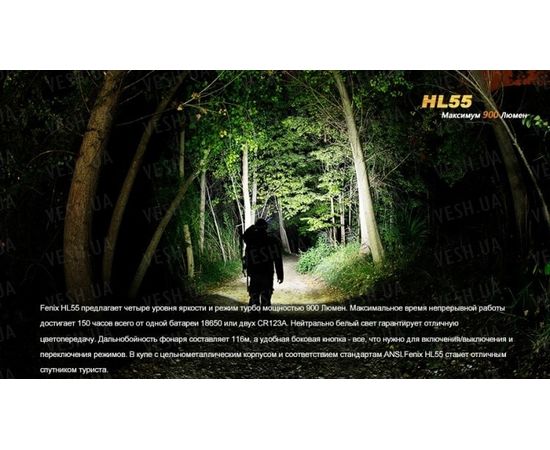 Налобный фонарь Fenix HL55 XM-L2 U2 : -HL серия, фото 6