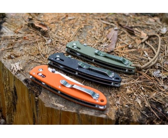 Нож Ganzo G740 (черный, оранжевый, зеленый) : -Ножи Ganzo, фото 21