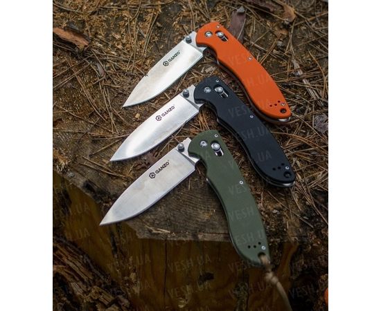 Нож Ganzo G740 (черный, оранжевый, зеленый) : -Ножи Ganzo, фото 24