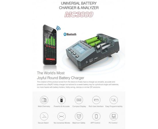Зарядное устройство SkyRC MC3000 : -Элементы питания и ЗУ, фото 3