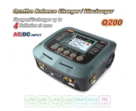 Зарядное устройство SkyRC Q200 : -Элементы питания и ЗУ, фото 2