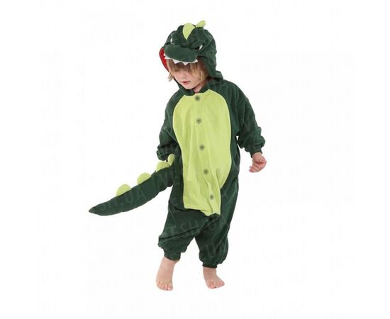 Товар распродан - Кигуруми детский Динозавр зеленый 130 - Детские пижамы, фото 1