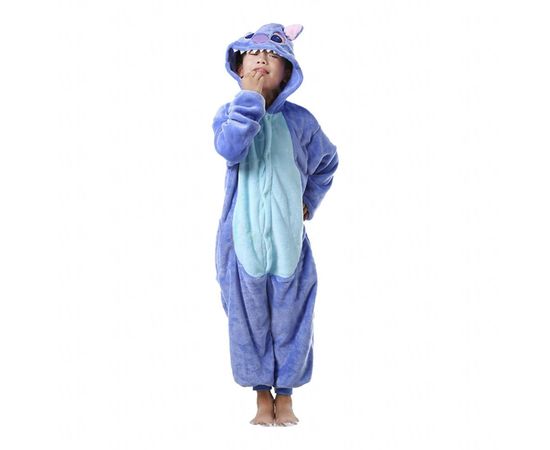 Товар распродан - Кигуруми детский Стич фиолетовый 130 - Детские пижамы, фото 1