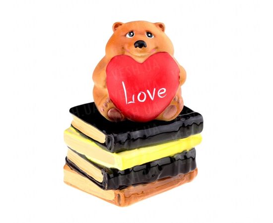 Товар распродан - Копилка Мишка с сердечком на книге - Копилки, фото 1