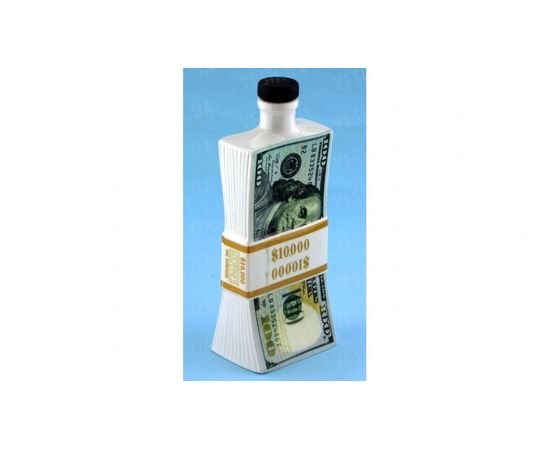 Товар распродан - Пачка 100 баксов графин штоф 0,25 л.(пачка долларов MSE) - Сувенирные деньги, фото 1