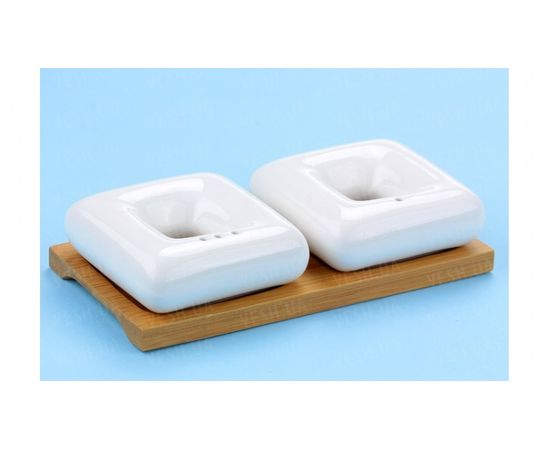 Товар распродан - Солонки с бамбук.подставкой квадраты - Наборы для специй, фото 1