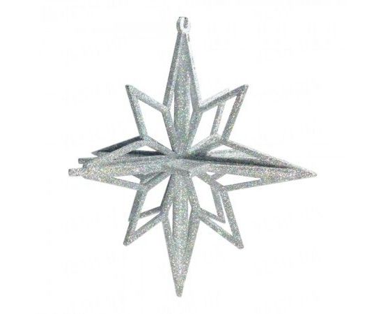 Товар распродан - Украшение Звезда пластик 12х9см серебро - Новогодние игрушки и украшения, фото 1 Товар распродан - Украшение Звезда пластик 12х9см серебро - Новогодние игрушки и украшения, фото 1