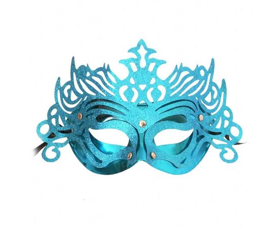 Товар распродан - Венецианская маска Изабелла голубая - Карнавальные маски, фото 1