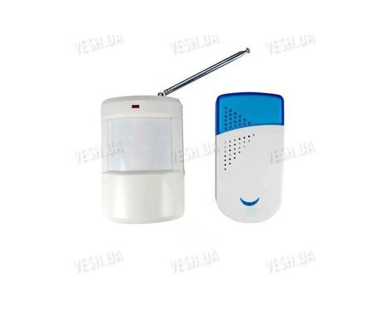 Автоматический беспроводный цифровой звонок - сирена с ИК датчиком движения, передающий сигнал на расстояние до 150 метров, фото 1