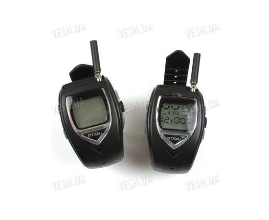 Комплект из 2-х раций Walkie Talkie в виде часов дальностью связи до 1000 метров и временем работы в режиме разговора - до 12 часов (модель RD-018), фото 1