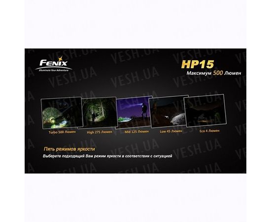 Фонарь Fenix HP15 XM-L2 : -HP серия, фото 5