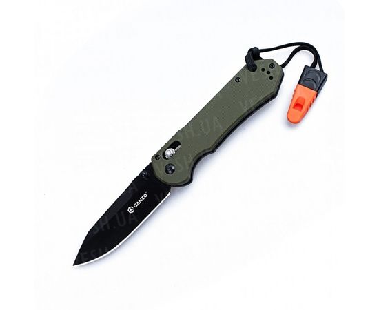 Нож Ganzo G7453-WS (черный, зеленый, оранжевый) : -Ganzo, фото 6 Нож Ganzo G7453-WS (черный, зеленый, оранжевый) : -Ganzo, фото 6