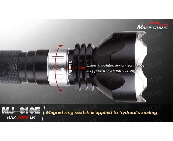 Фонарь для дайвинга MagicShine MJ-810 CREE XM-L (Обновленная версия) : -Фонари Magicshine, фото 4 Фонарь для дайвинга MagicShine MJ-810 CREE XM-L (Обновленная версия) : -Фонари Magicshine, фото 4