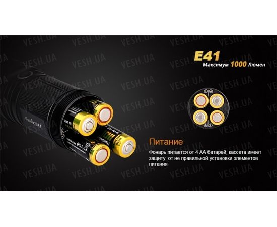 Фонарь Fenix E41 XM-L2 : -E серия, фото 6