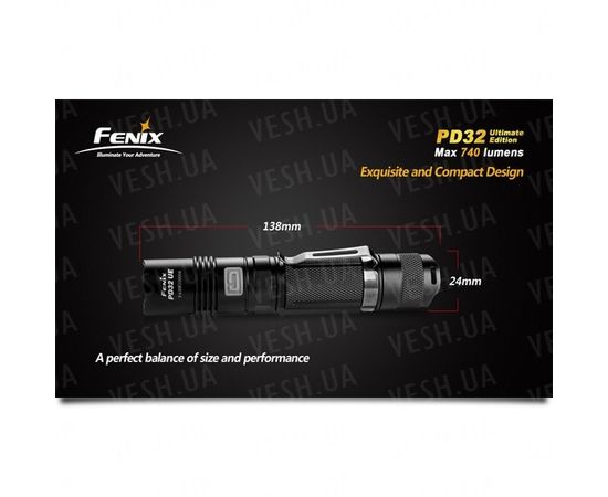 Фонарь Fenix PD32 Ultimate Edition Cree XM-L (T6) neutral white : -PD серия, фото 10