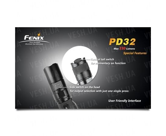 Фонарь Fenix PD32 Cree XP-G (S2) : -PD серия, фото 10