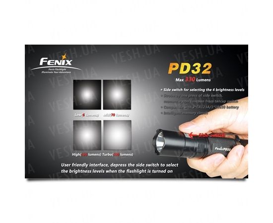 Фонарь Fenix PD32 Cree XP-G (S2) : -PD серия, фото 8