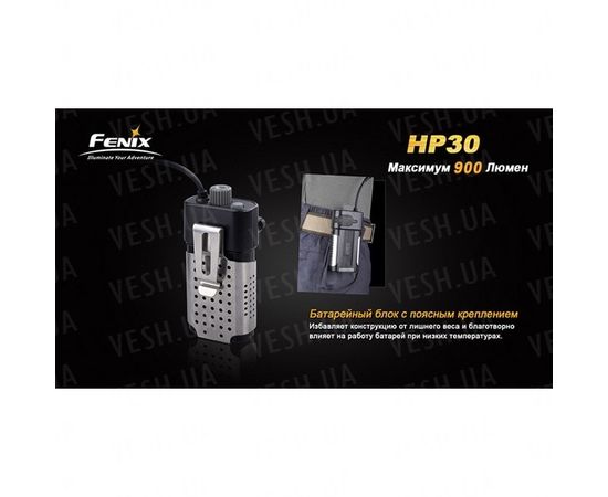 Фонарь Fenix HP30 XM-L2, серый : -HP серия, фото 8