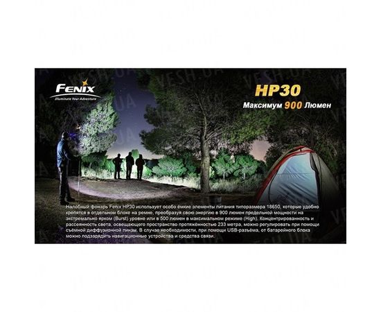 Фонарь Fenix HP30 XM-L2, желтый : -HP серия, фото 11 Фонарь Fenix HP30 XM-L2, желтый : -HP серия, фото 11