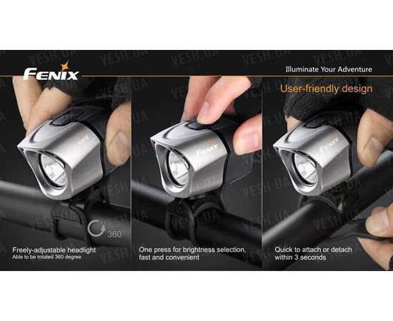 Велофара Fenix BTR20 Cree XM-L : -BT / BC серия, фото 4 Велофара Fenix BTR20 Cree XM-L : -BT / BC серия, фото 4