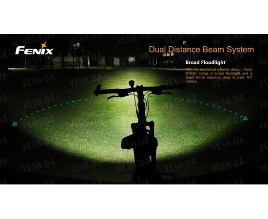 Велофара Fenix BTR20 Cree XM-L : -BT / BC серия, фото 7 Велофара Fenix BTR20 Cree XM-L : -BT / BC серия, фото 7