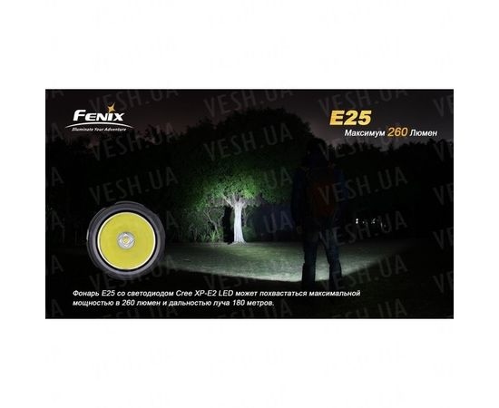 Фонарь Fenix E25 Cree XP-E2 : -E серия, фото 12 Фонарь Fenix E25 Cree XP-E2 : -E серия, фото 12