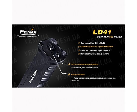 Фонарь Fenix LD41 CREE XM-L2 (U2) : -LD серия, фото 12