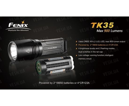 Фонарь Fenix TK35 Cree XM-L2 (U2) LED : -TK серия, фото 11 Фонарь Fenix TK35 Cree XM-L2 (U2) LED : -TK серия, фото 11