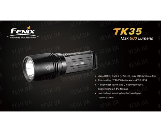 Фонарь Fenix TK35 Cree XM-L2 (U2) LED : -TK серия, фото 4 Фонарь Fenix TK35 Cree XM-L2 (U2) LED : -TK серия, фото 4